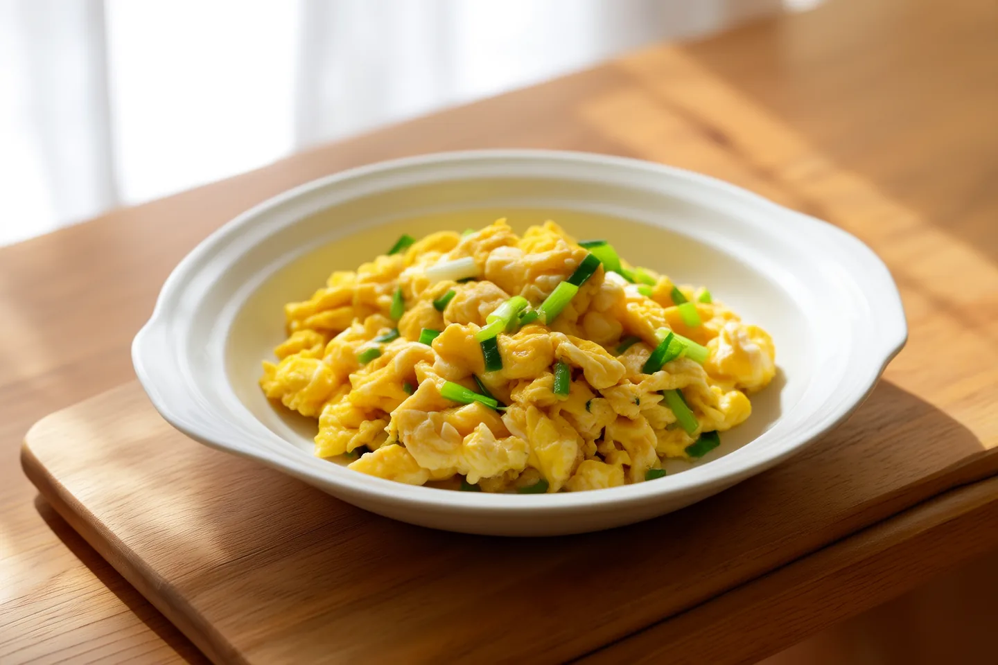 Garlic Chives Scrambled Eggs — Home-style recipe